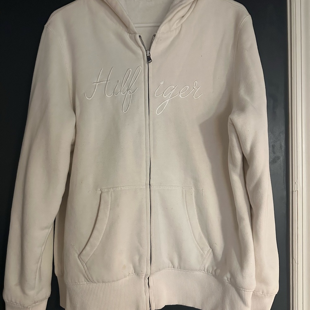 Tommy Hilfiger Cream Hooded Jacket
